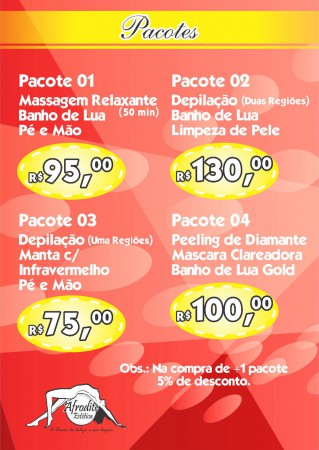 Pacotes Promocionais